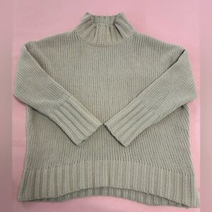 Philosophy Cream Cable Knit Turtleneck Sweater Size Medium